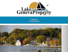 Tablet Screenshot of lakegenevaproperty.com